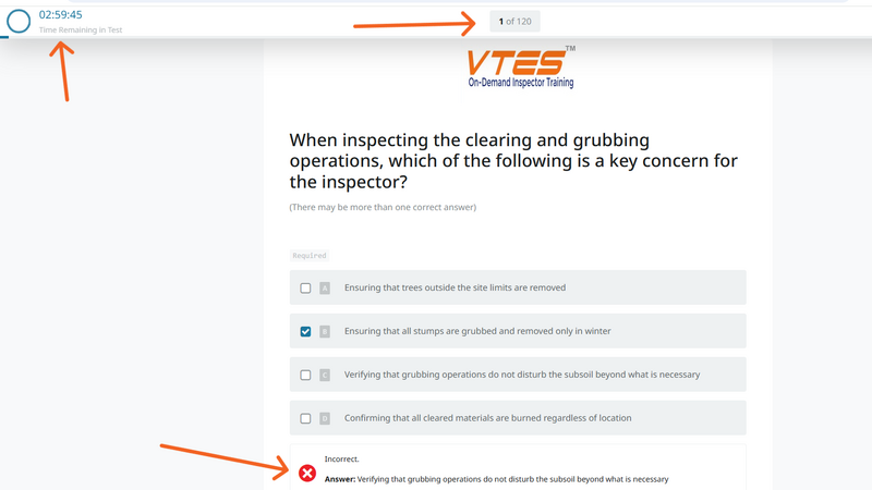 Velocity Training API 1184 timed practice exam example